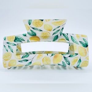 Lemon Rectangle Hair Clip New